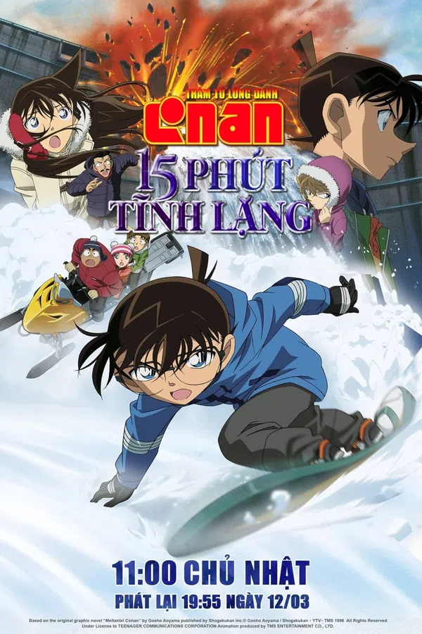 Poster phim Thám Tử Lừng Danh Conan 15: 15 Phút Tĩnh Lặng trên KhoPhim